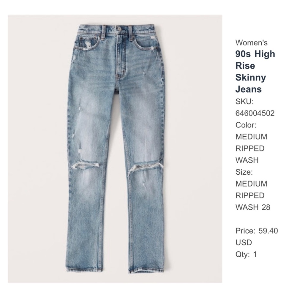 90s High Rise Skinny Jeans